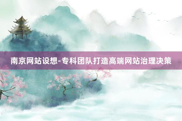南京网站设想-专科团队打造高端网站治理决策